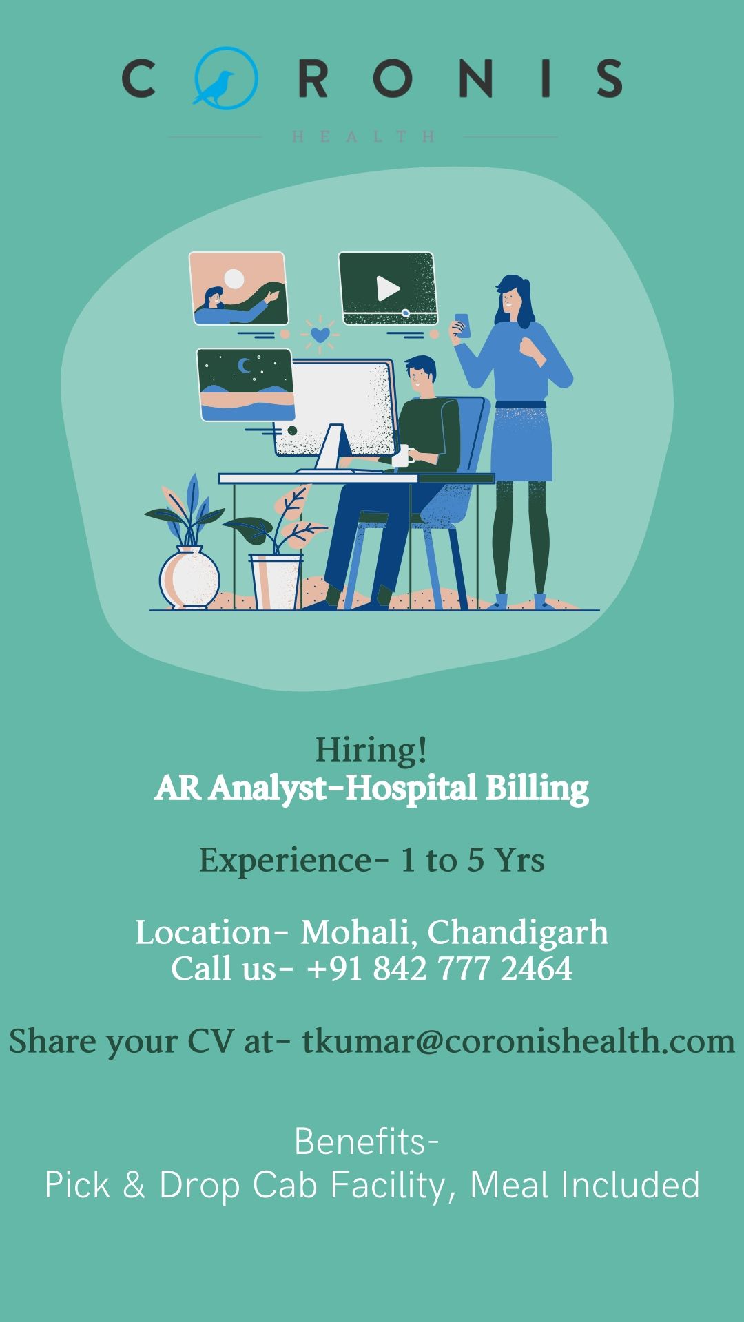 Hiring! AR Analyst-Hospital Billing